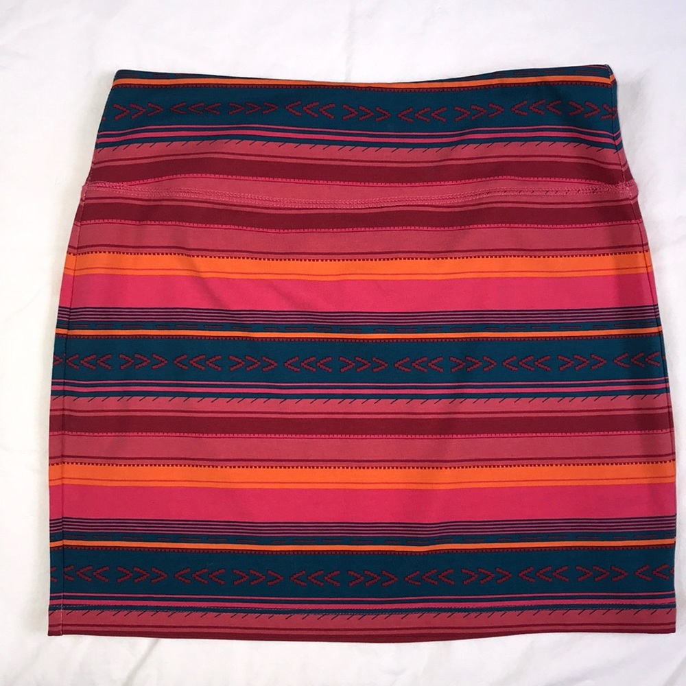 Aztec print mini skirt